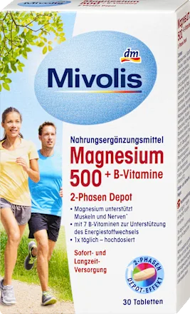 mivolis magnesium 500+b-vitamine