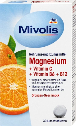 mivolis magnesium +vitamin c +vitamin b6 +b12