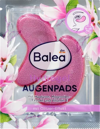 balea augenpads mit glitzer-effekt