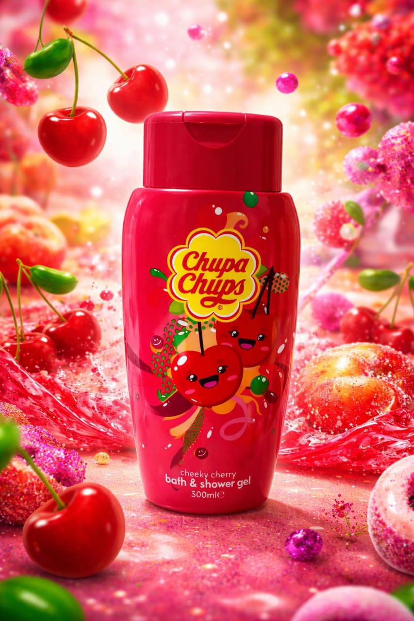 chupa chups bath shower gel cheeky cherry