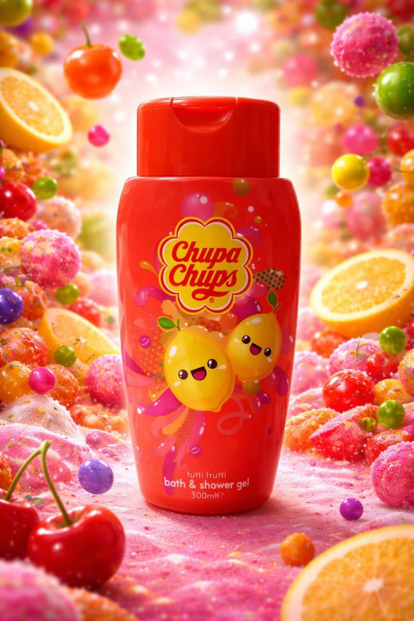 chupa chups bath shower gel tutti frutti