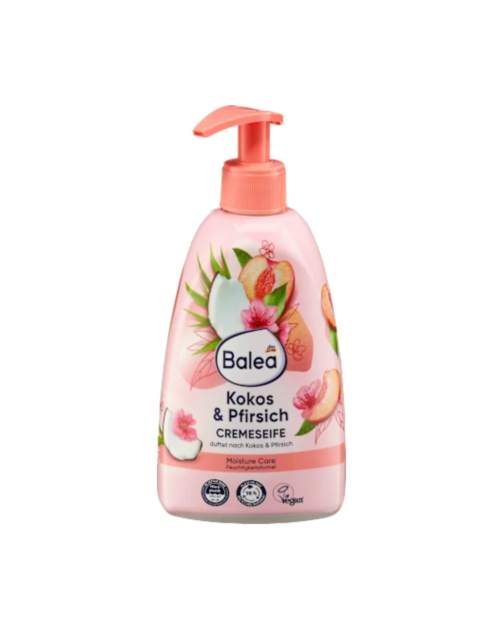 Balea Cream Soap Peach & Coconut, 500 ml