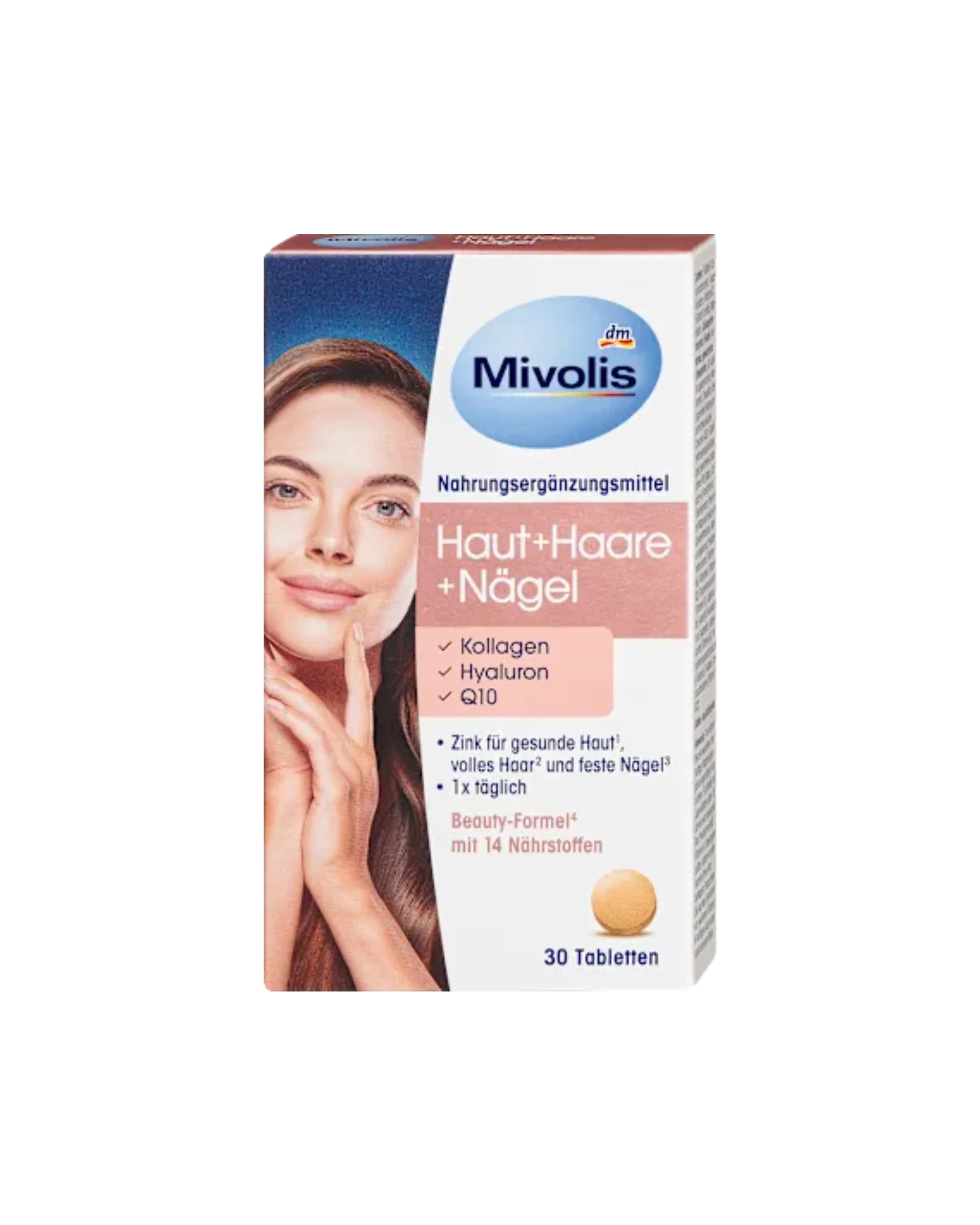 Mivolis Skin Hair Nails, 30 pcs, 22 g