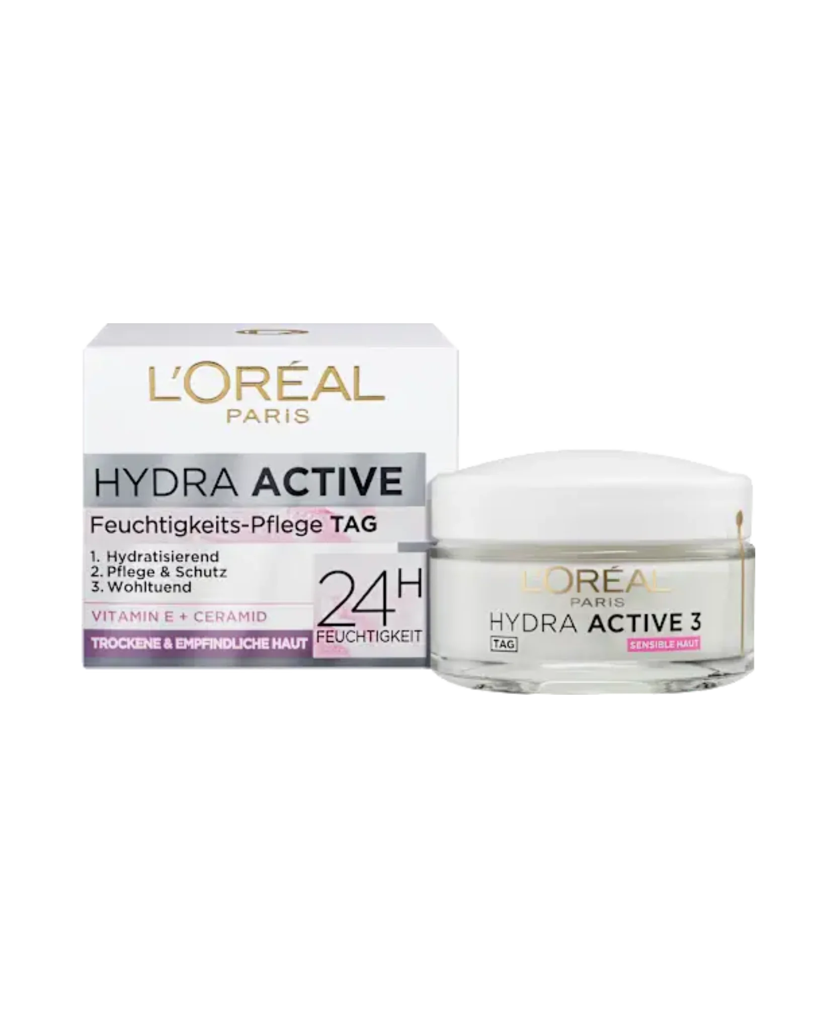 L'ORÉAL PARIS Hydra Active 3 Facial Cream for Dry Sensitive Skin, 50 ml