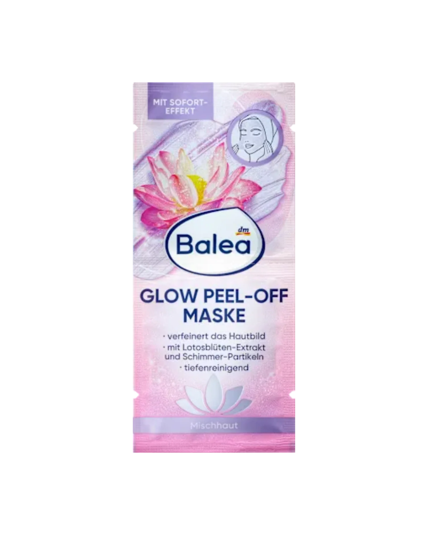 Balea Glow Peel-Off Mask (2x8 ml), 16 m