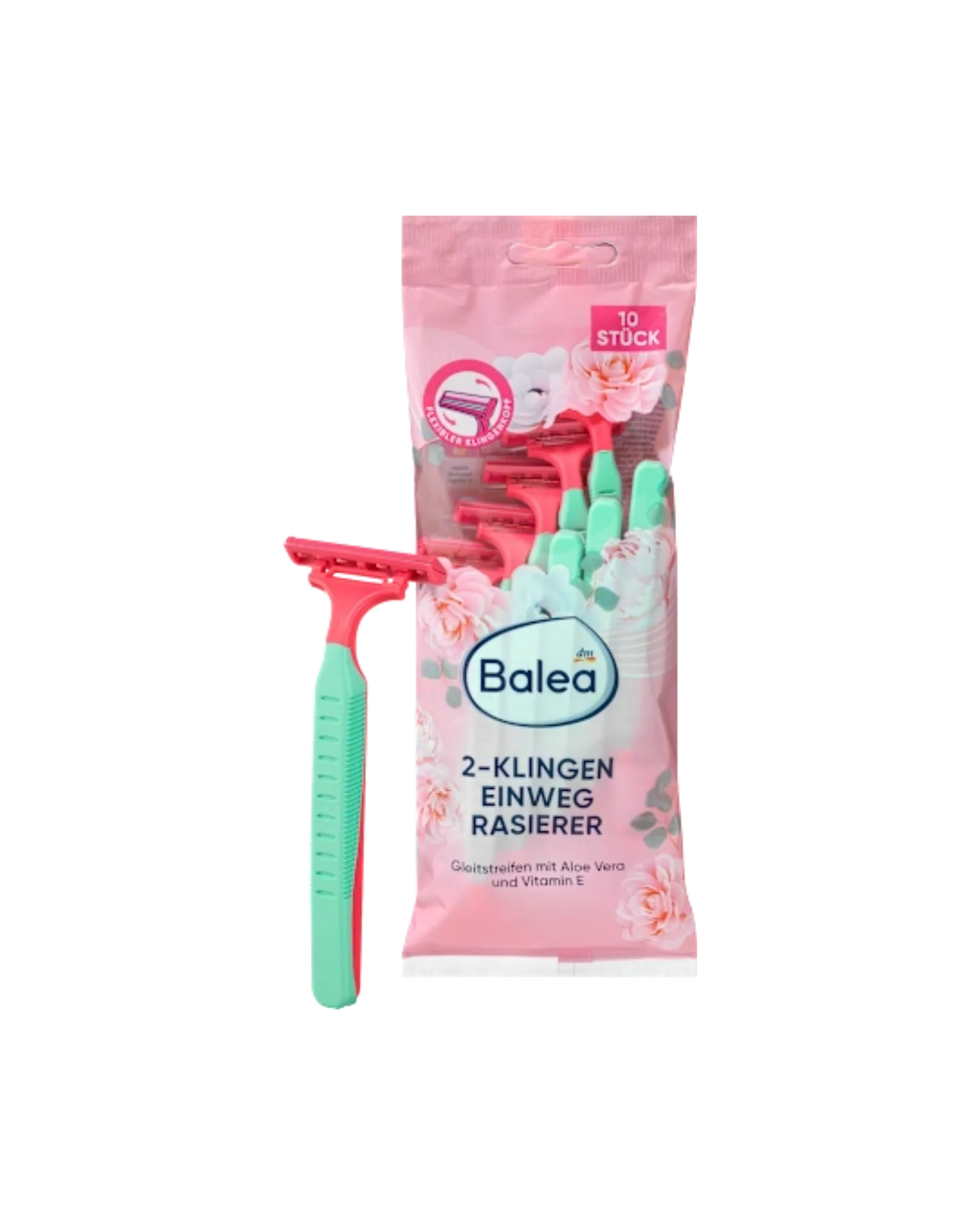 Balea Disposable razor 2-blade, 10 pieces