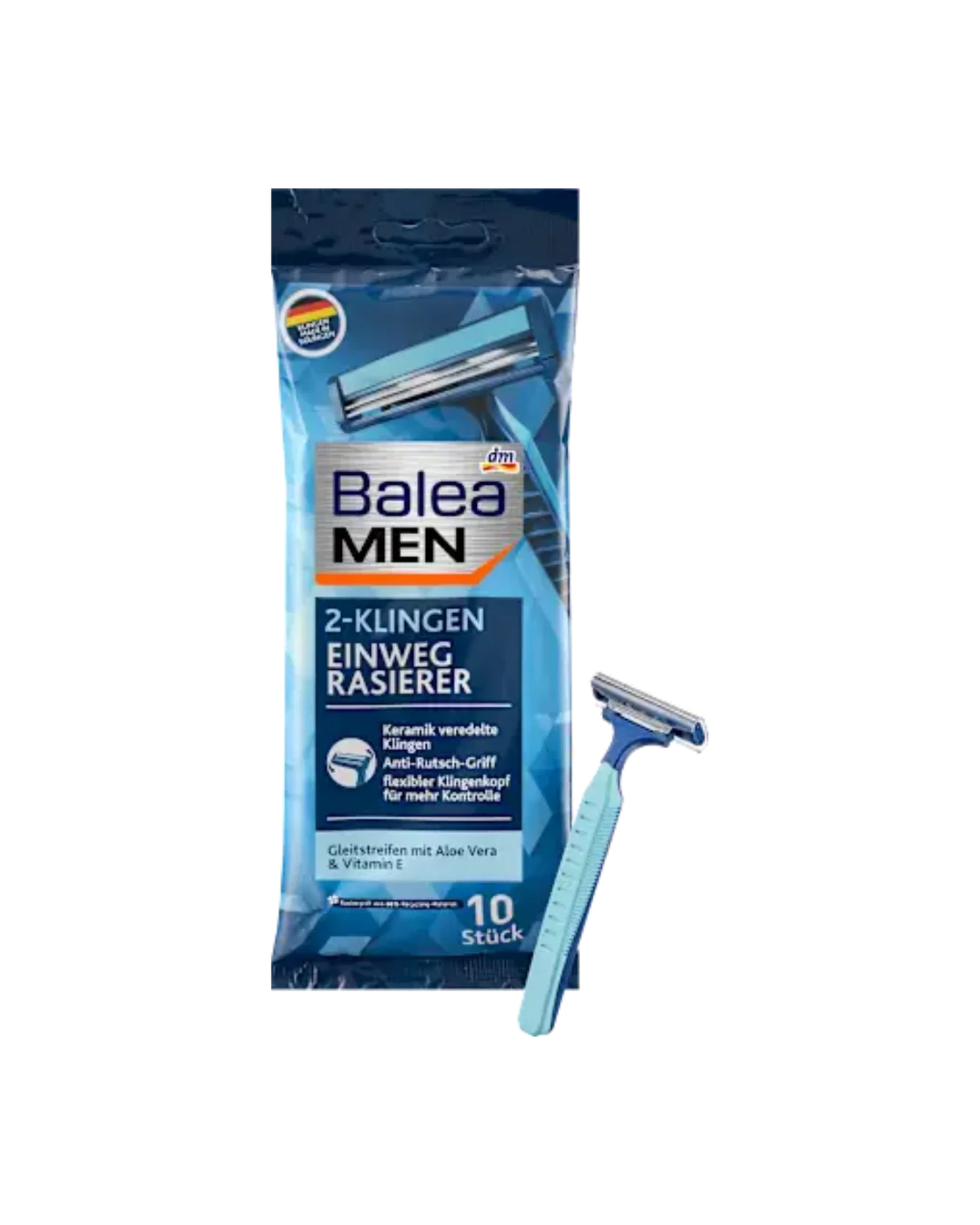 Balea MEN Disposable razor 2-blade, 10 pieces